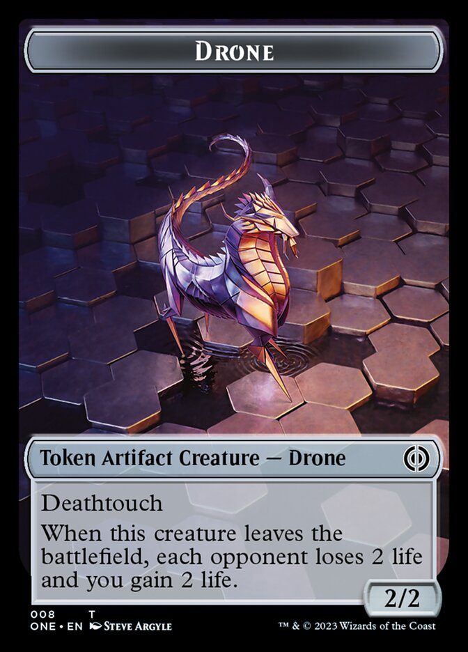 Drone Token [Phyrexia: All Will Be One Tokens] | PLUS EV GAMES 