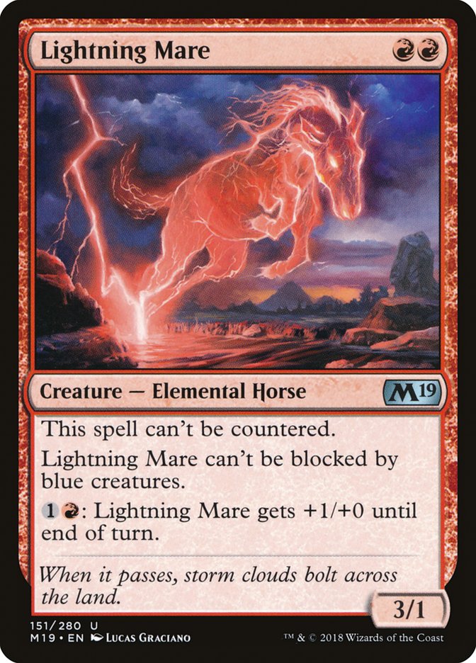 Lightning Mare [Core Set 2019] | PLUS EV GAMES 