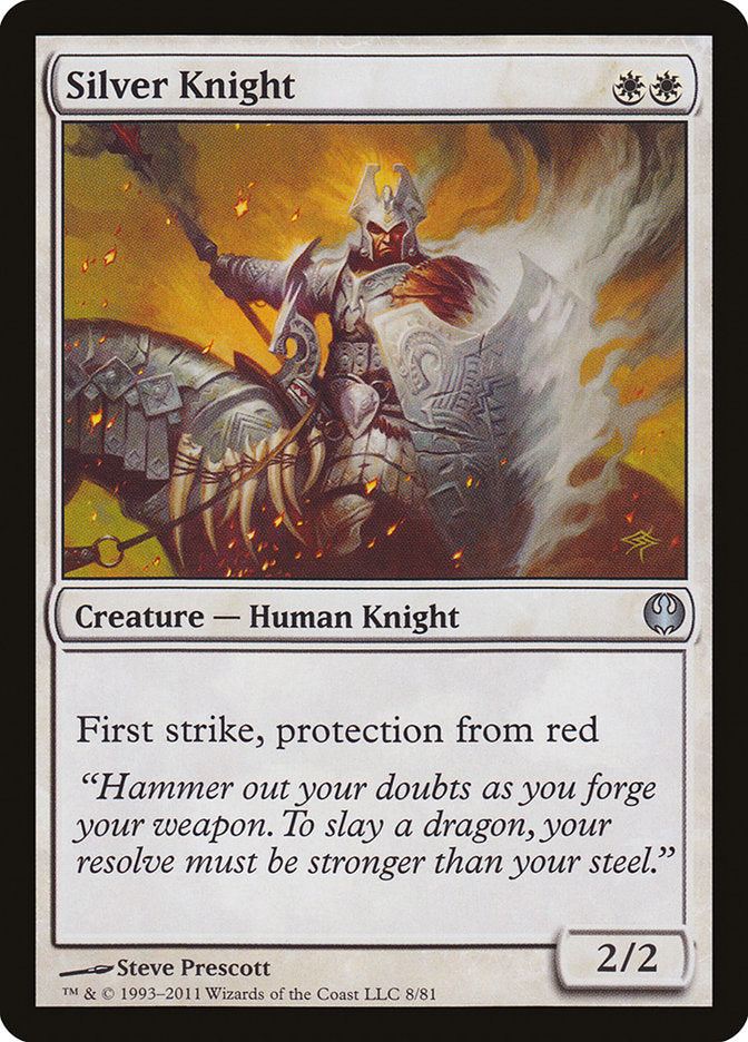 Silver Knight [Duel Decks: Knights vs. Dragons] | PLUS EV GAMES 