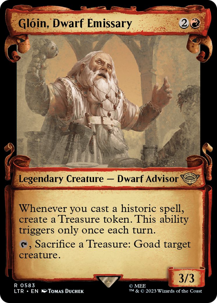 Gloin, Dwarf Emissary [The Lord of the Rings: Tales of Middle-Earth Showcase Scrolls] | PLUS EV GAMES 