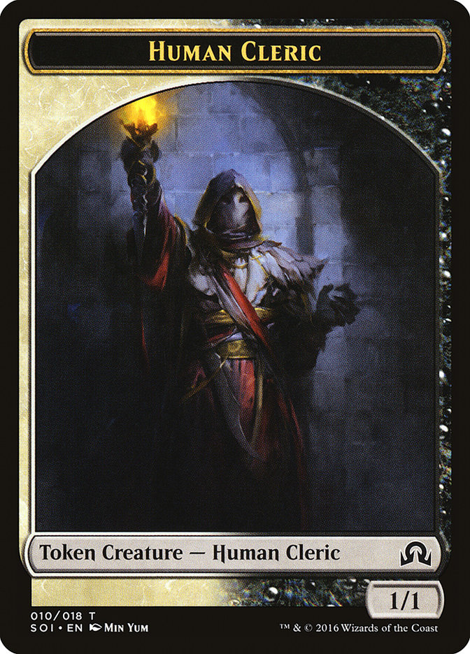 Human Cleric [Shadows over Innistrad Tokens] | PLUS EV GAMES 
