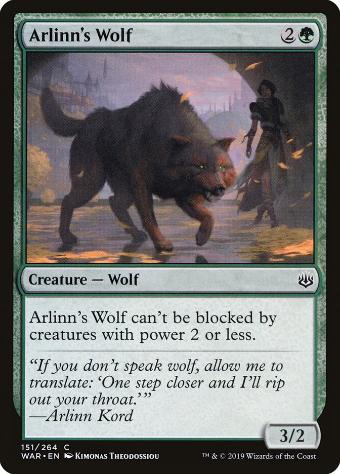 Arlinn's Wolf [War of the Spark] | PLUS EV GAMES 
