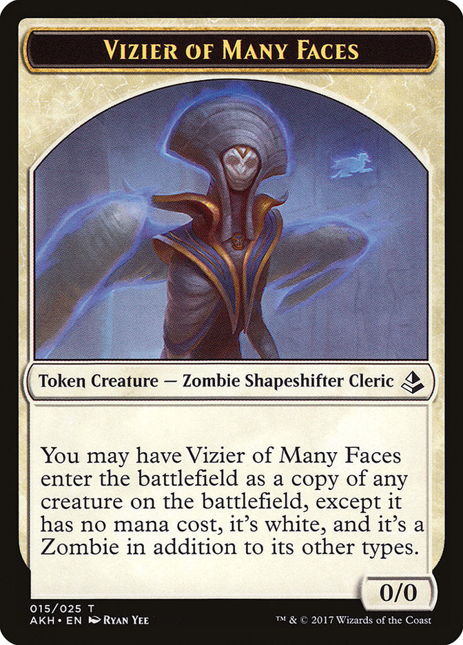 Vizier of Many Faces [Amonkhet Tokens] | PLUS EV GAMES 