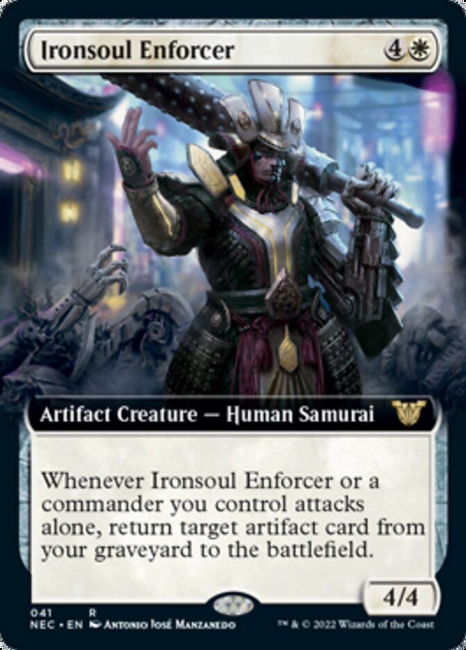 Ironsoul Enforcer (Extended) [Kamigawa: Neon Dynasty Commander] | PLUS EV GAMES 