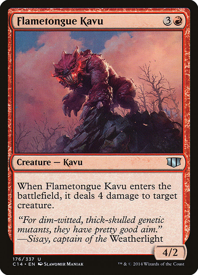 Flametongue Kavu [Commander 2014] | PLUS EV GAMES 