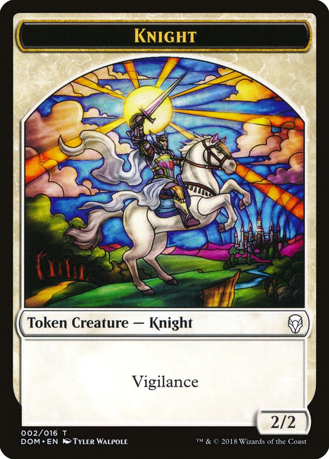 Knight (002/016) [Dominaria Tokens] | PLUS EV GAMES 