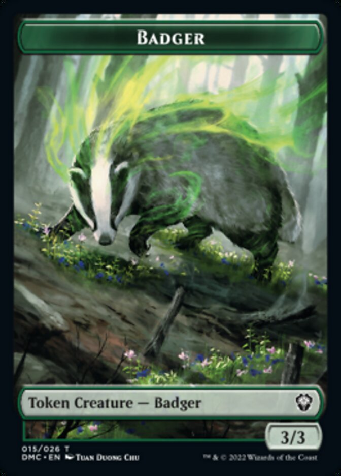 Bird (002) // Badger Double-sided Token [Dominaria United Tokens] | PLUS EV GAMES 