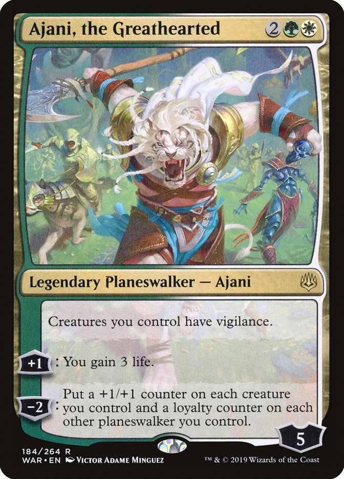 Ajani, the Greathearted [War of the Spark] | PLUS EV GAMES 