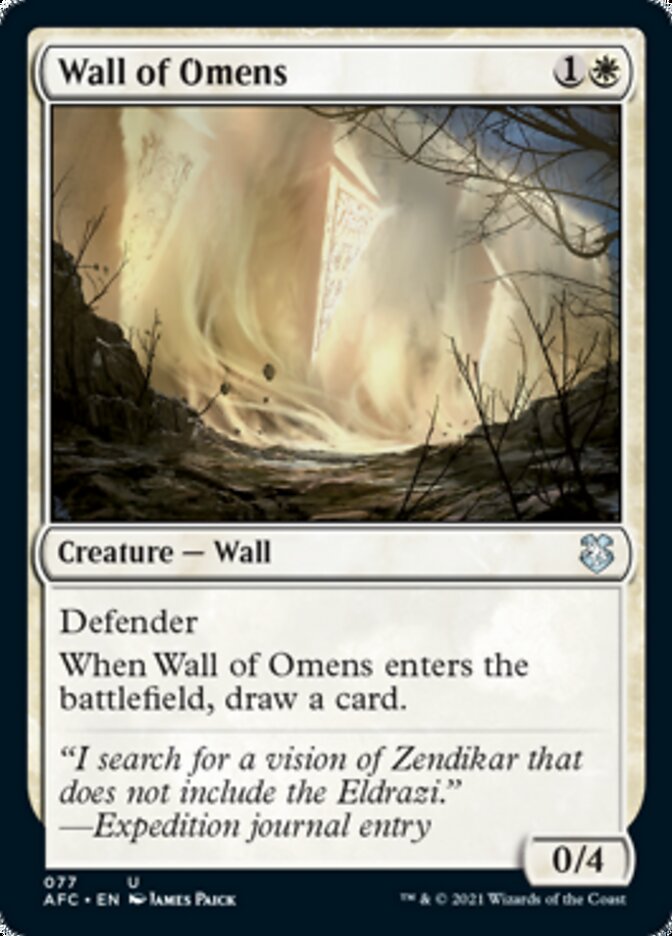 Wall of Omens [Dungeons & Dragons: Adventures in the Forgotten Realms Commander] | PLUS EV GAMES 