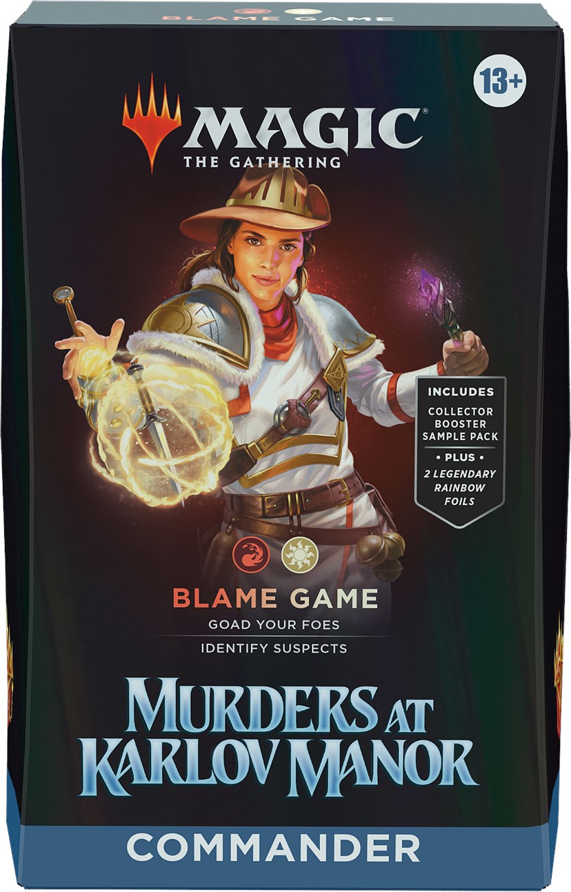 Murders at Karlov Manor - Commander Deck (Blame Game) | PLUS EV GAMES 
