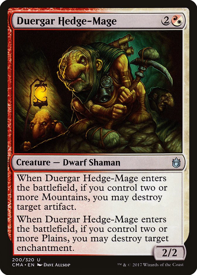 Duergar Hedge-Mage [Commander Anthology] | PLUS EV GAMES 