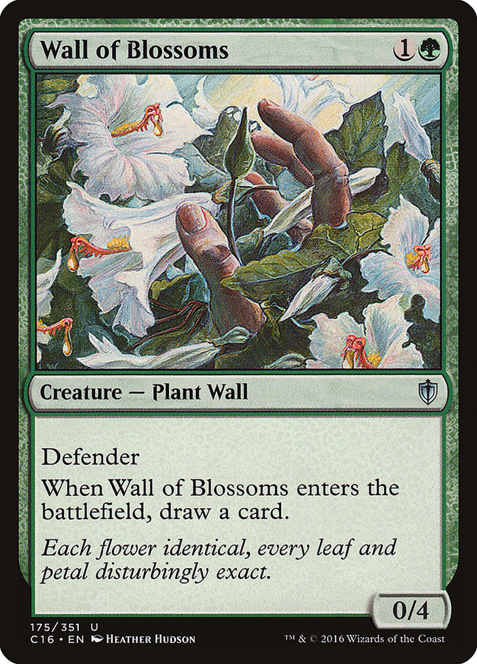 Wall of Blossoms [Commander 2016] | PLUS EV GAMES 