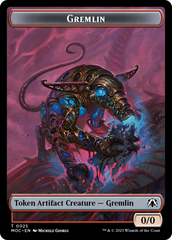 Treasure // Gremlin Double-Sided Token [March of the Machine Commander Tokens] | PLUS EV GAMES 