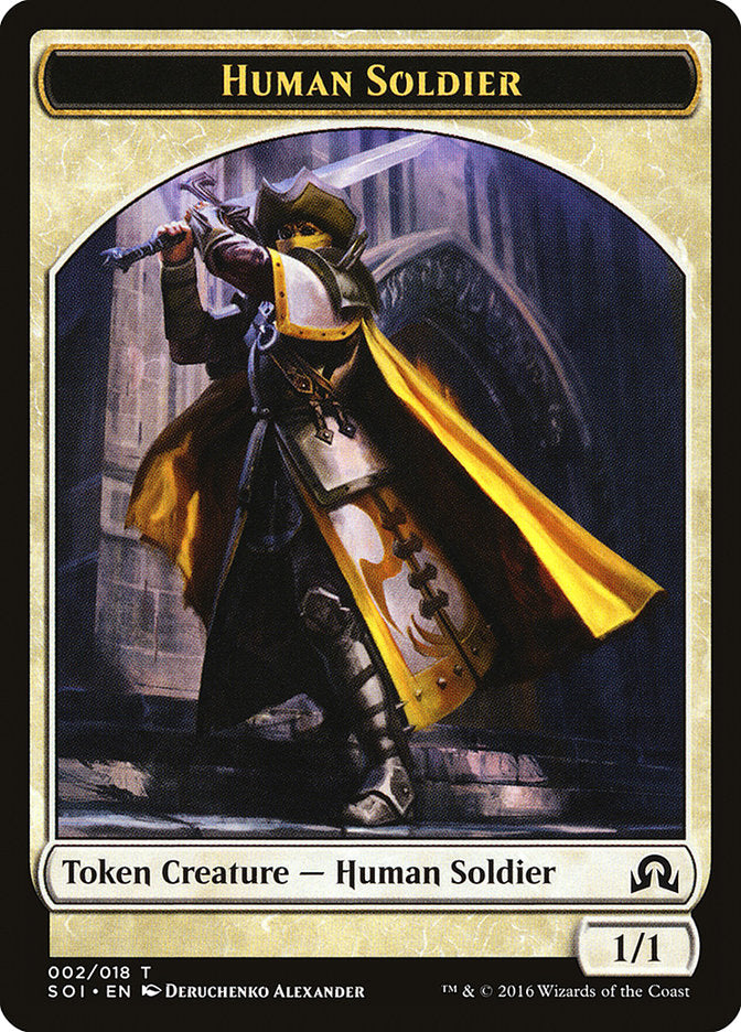 Human Soldier [Shadows over Innistrad Tokens] | PLUS EV GAMES 