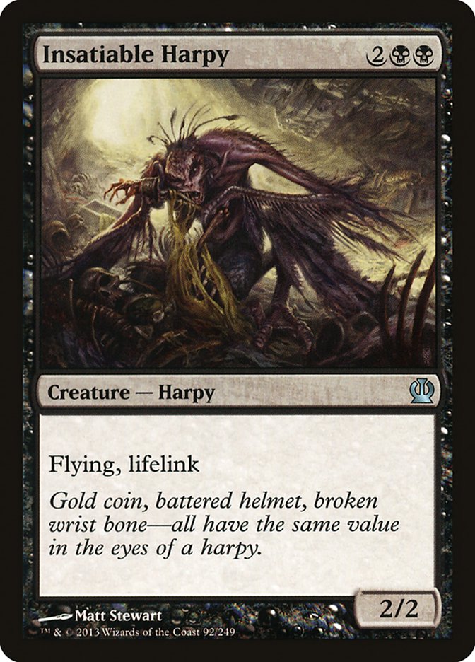 Insatiable Harpy [Theros] | PLUS EV GAMES 