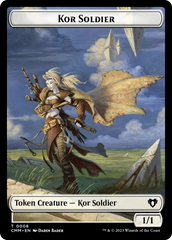 Soldier // Kor Soldier Double-Sided Token [Commander Masters Tokens] | PLUS EV GAMES 