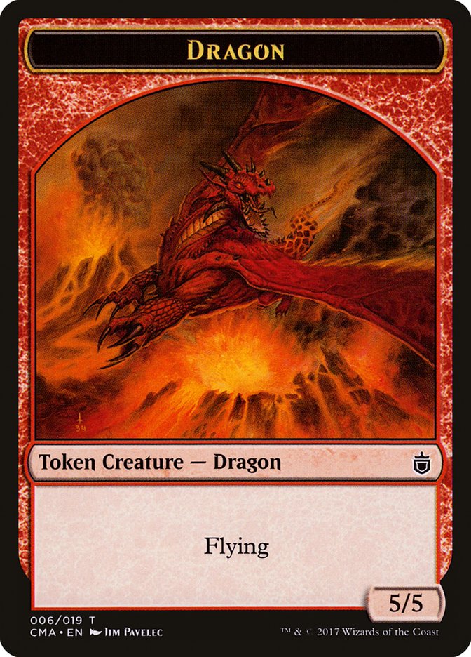 Dragon [Commander Anthology Tokens] | PLUS EV GAMES 