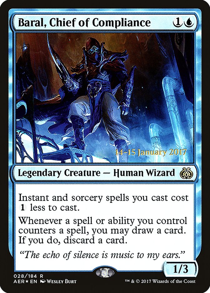 Baral, Chief of Compliance  [Aether Revolt Prerelease Promos] | PLUS EV GAMES 