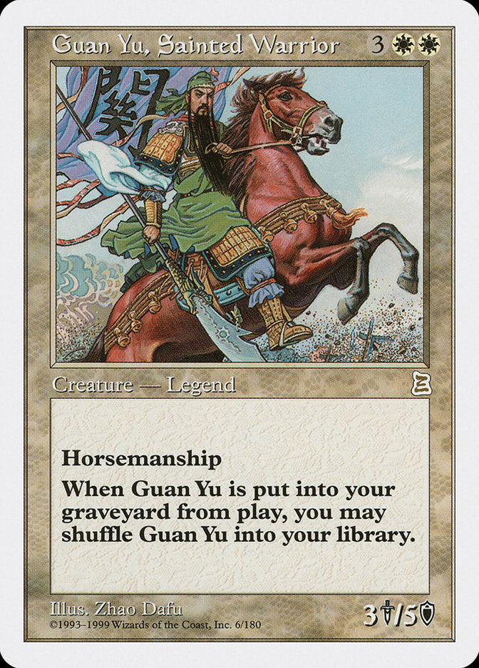 Guan Yu, Sainted Warrior [Portal Three Kingdoms] | PLUS EV GAMES 