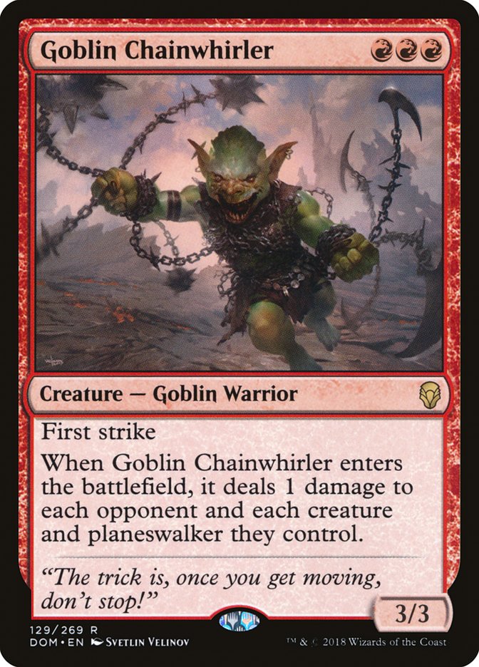 Goblin Chainwhirler [Dominaria] | PLUS EV GAMES 