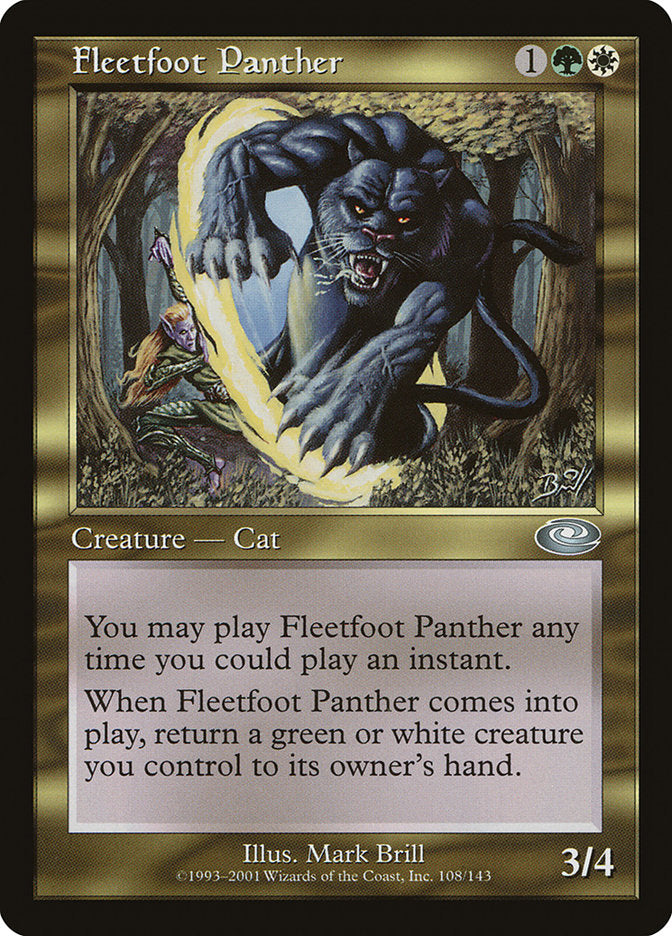 Fleetfoot Panther [Planeshift] | PLUS EV GAMES 
