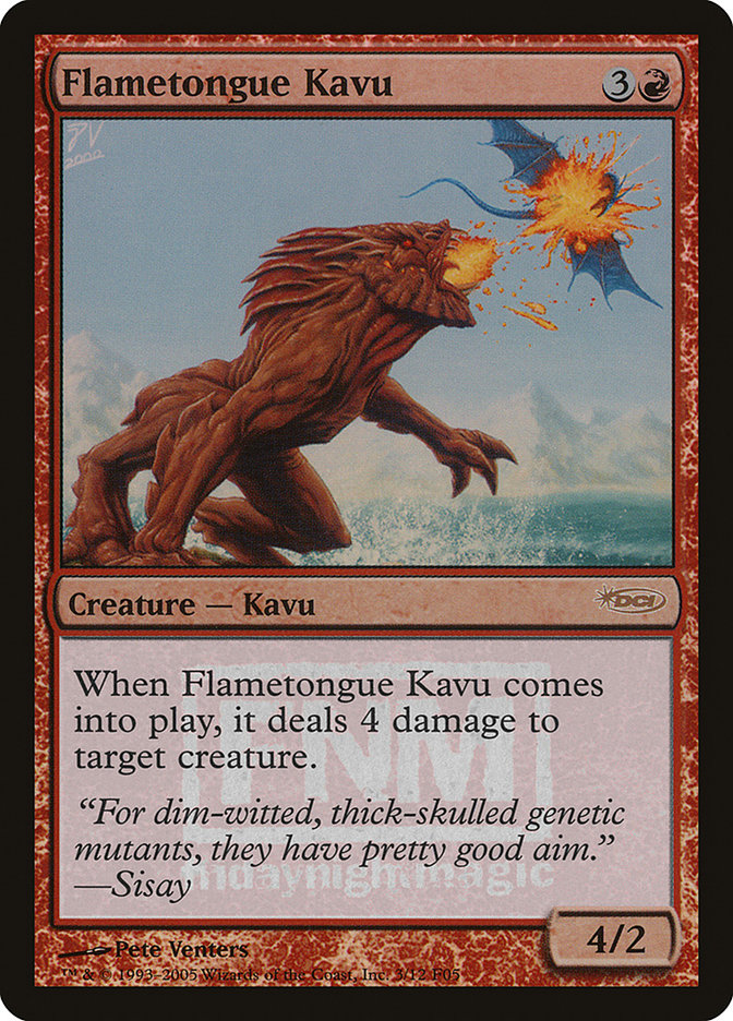Flametongue Kavu [Friday Night Magic 2005] | PLUS EV GAMES 