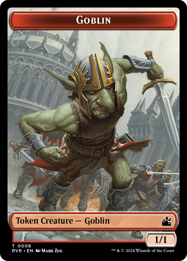 Goblin (0008) // Emblem - Domri Rade Double-Sided Token [Ravnica Remastered Tokens] | PLUS EV GAMES 