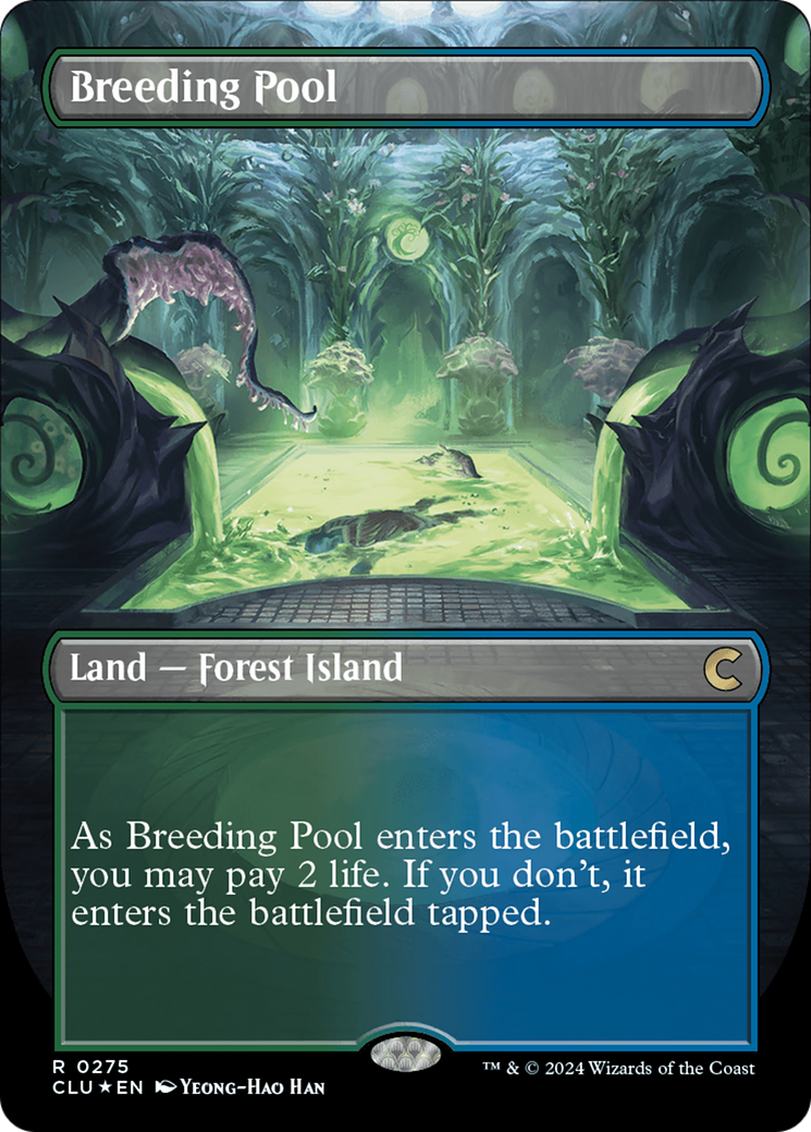 Breeding Pool (Borderless) [Ravnica: Clue Edition] | PLUS EV GAMES 