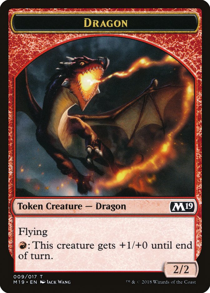 Dragon (009/017) [Core Set 2019 Tokens] | PLUS EV GAMES 
