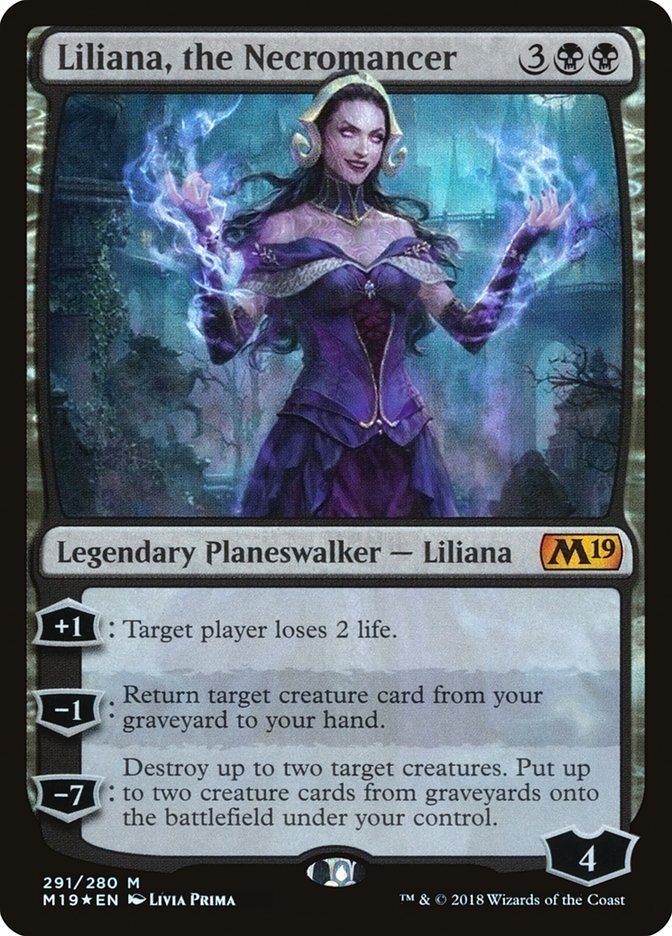 Liliana, the Necromancer [Core Set 2019] | PLUS EV GAMES 