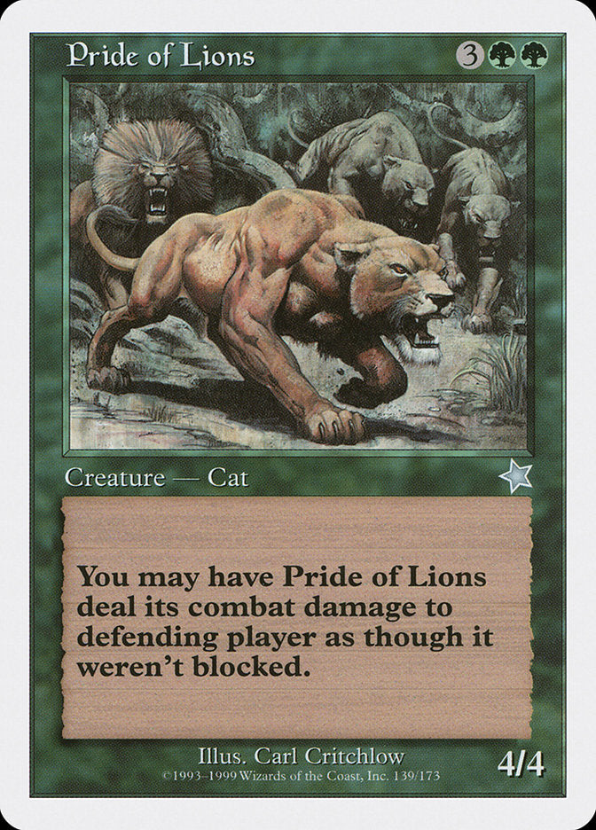 Pride of Lions [Starter 1999] | PLUS EV GAMES 