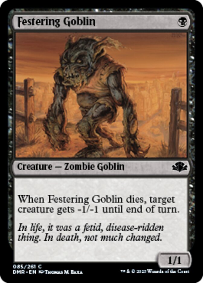 Festering Goblin [Dominaria Remastered] | PLUS EV GAMES 