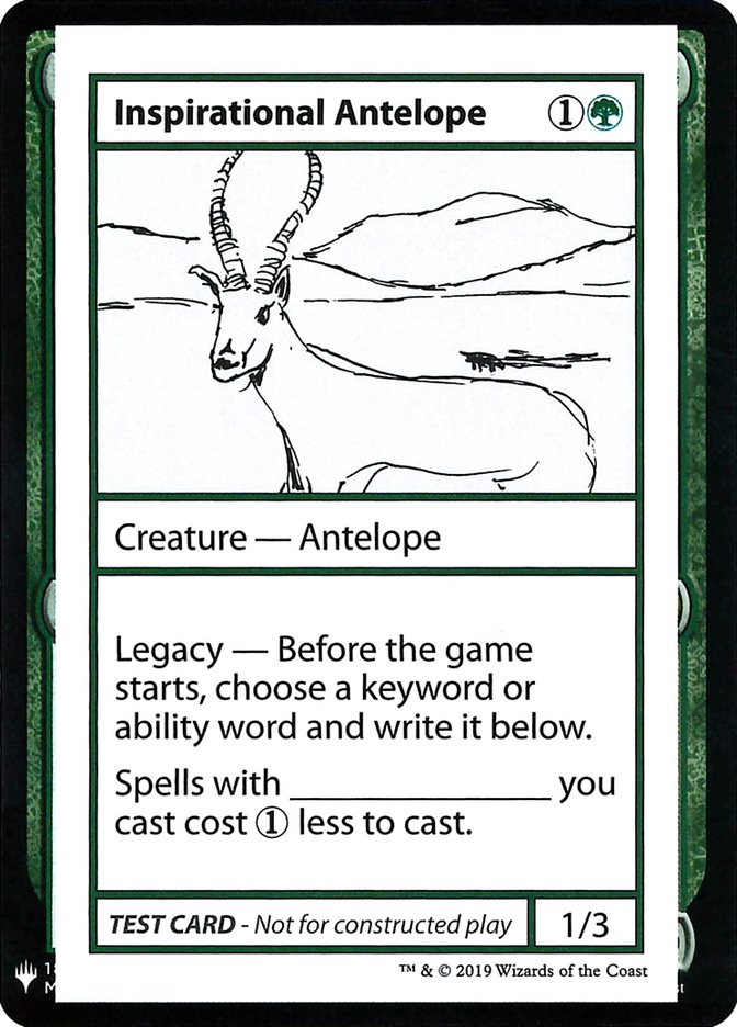 Inspirational Antelope [Mystery Booster Playtest Cards] | PLUS EV GAMES 
