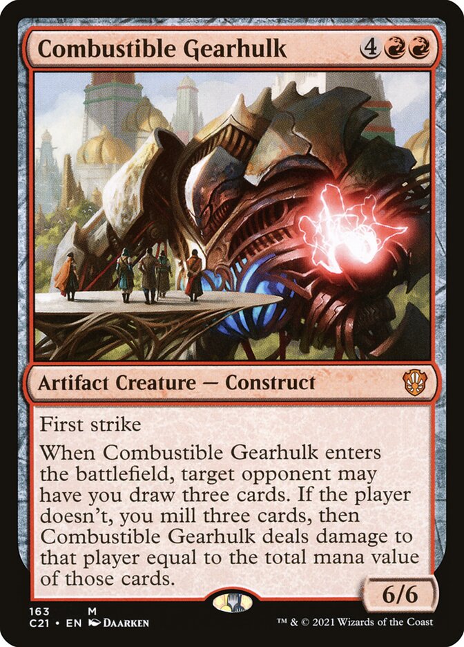 Combustible Gearhulk [Commander 2021] | PLUS EV GAMES 