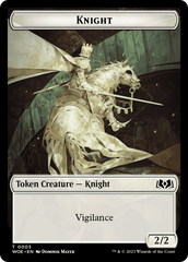 Knight // Food (0013) Double-Sided Token [Wilds of Eldraine Tokens] | PLUS EV GAMES 