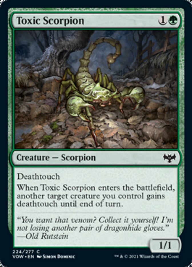 Toxic Scorpion [Innistrad: Crimson Vow] | PLUS EV GAMES 