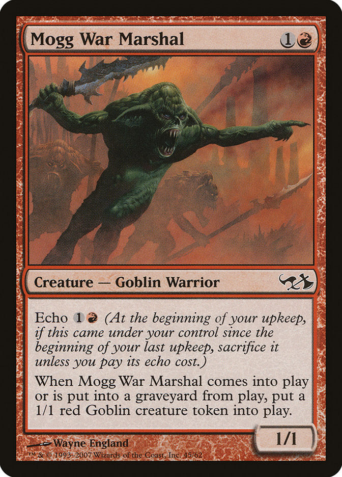 Mogg War Marshal [Duel Decks: Elves vs. Goblins] | PLUS EV GAMES 