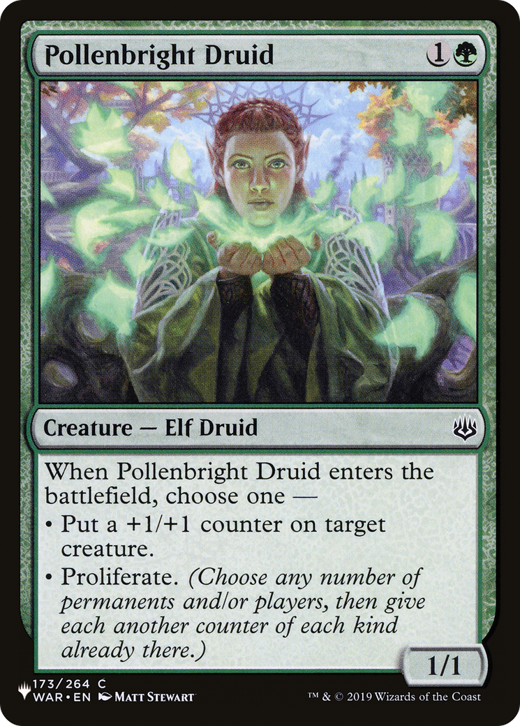 Pollenbright Druid [The List Reprints] | PLUS EV GAMES 