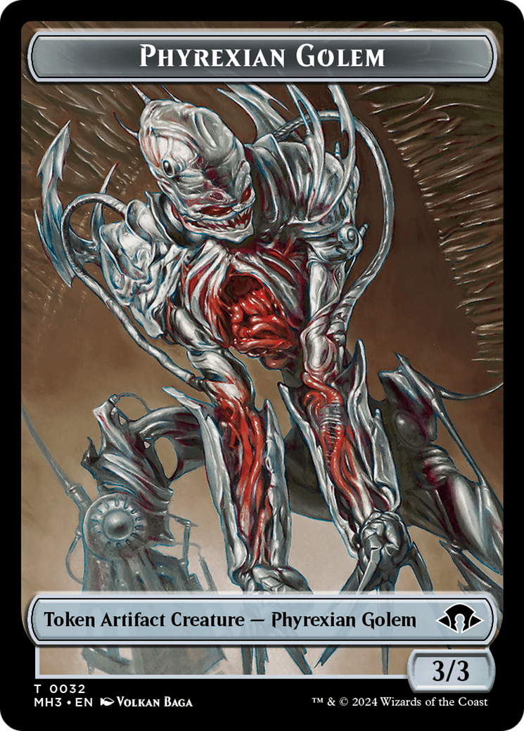 Phyrexian Golem Token [Modern Horizons 3 Tokens] | PLUS EV GAMES 