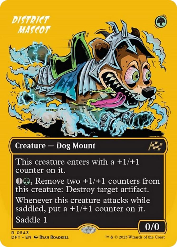 District Mascot (Borderless) (First-Place Foil) [Aetherdrift] | PLUS EV GAMES 