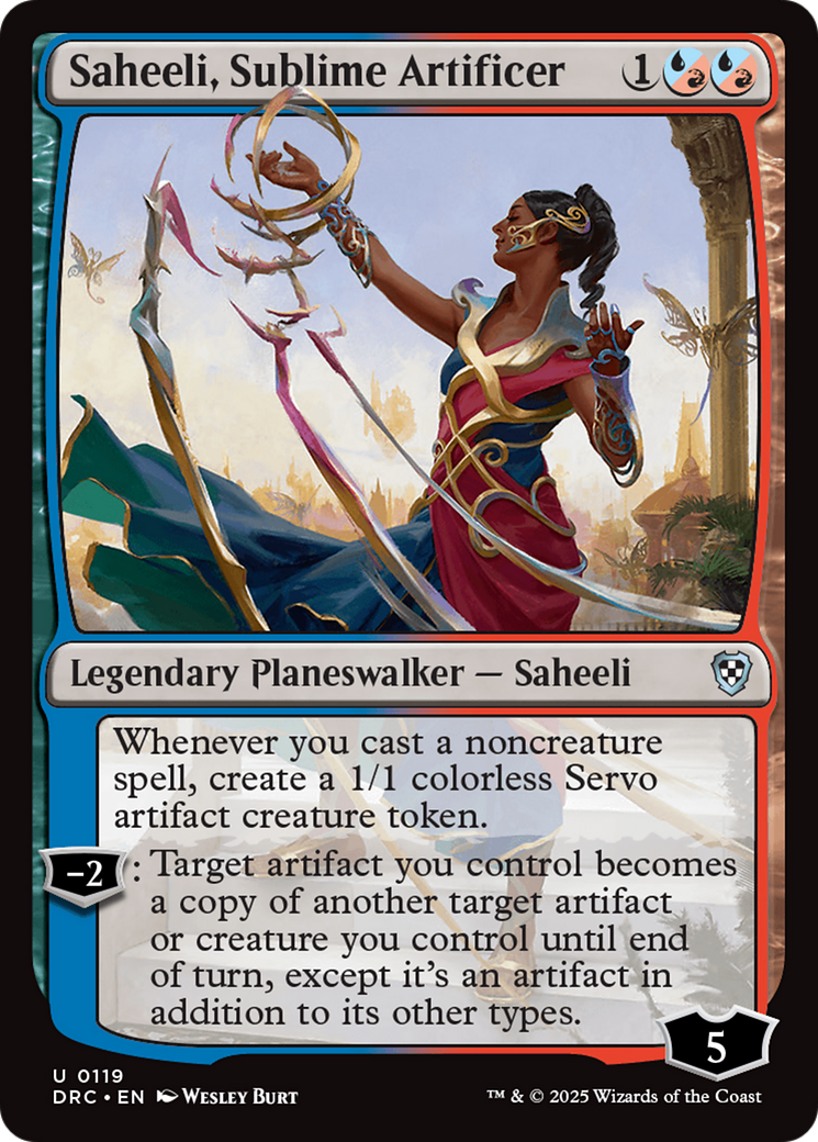 Saheeli, Sublime Artificer [Aetherdrift Commander] | PLUS EV GAMES 