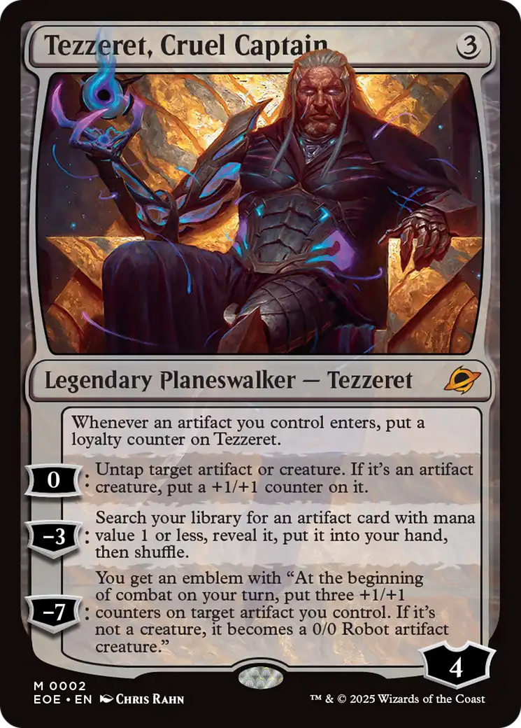 Tezzeret, Cruel Captain [Edge of Eternities] | PLUS EV GAMES 