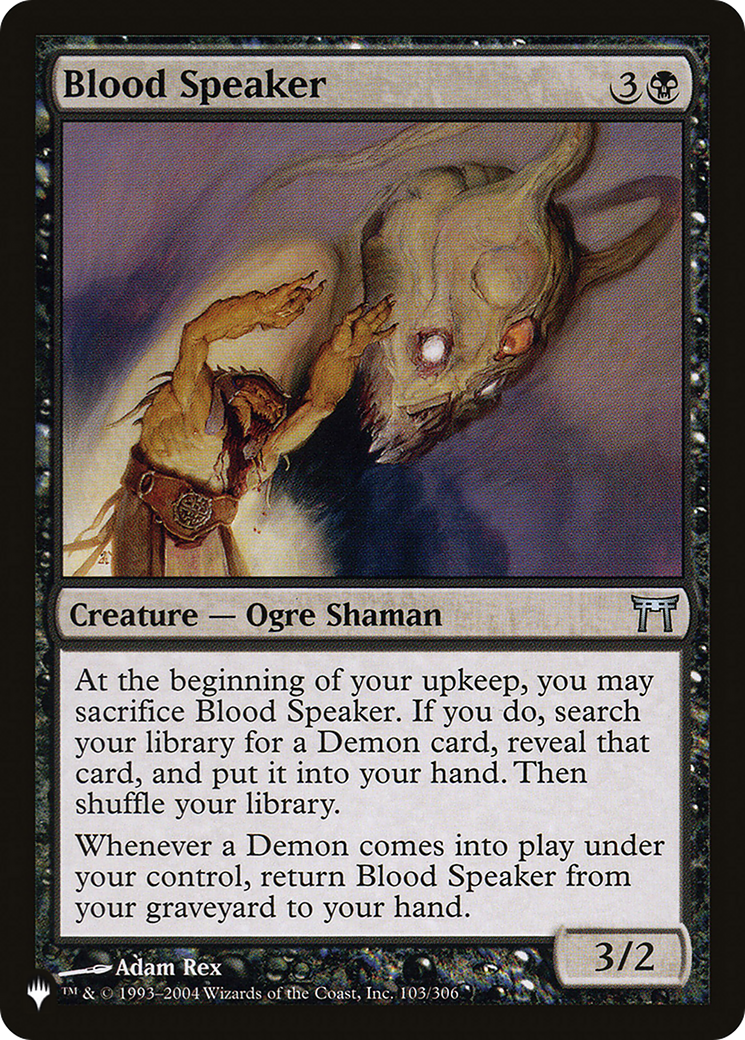 Blood Speaker [The List Reprints] | PLUS EV GAMES 