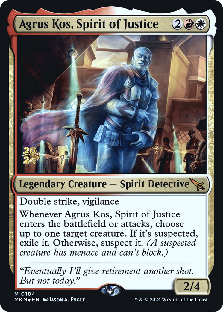 Agrus Kos, Spirit of Justice [Murders at Karlov Manor Prerelease Promos] | PLUS EV GAMES 