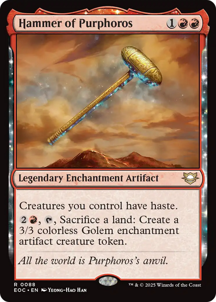 Hammer of Purphoros [Edge of Eternities Commander] | PLUS EV GAMES 