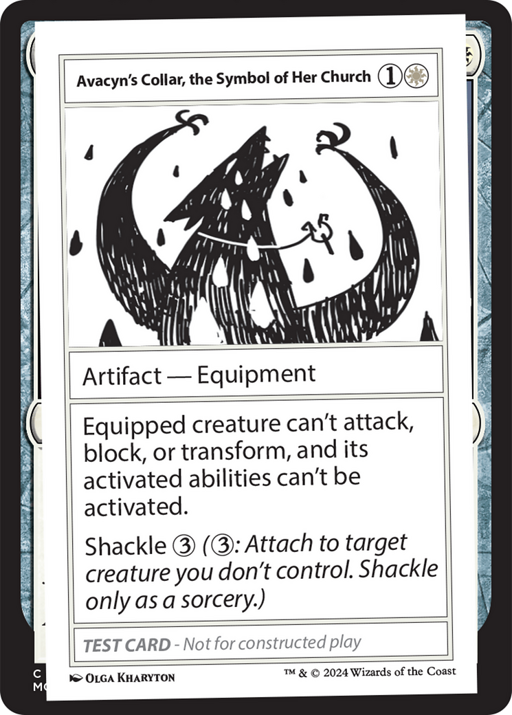 Avacyn's Collar, the Symbol of Her Church [Mystery Booster 2 Playtest Cards] | PLUS EV GAMES 