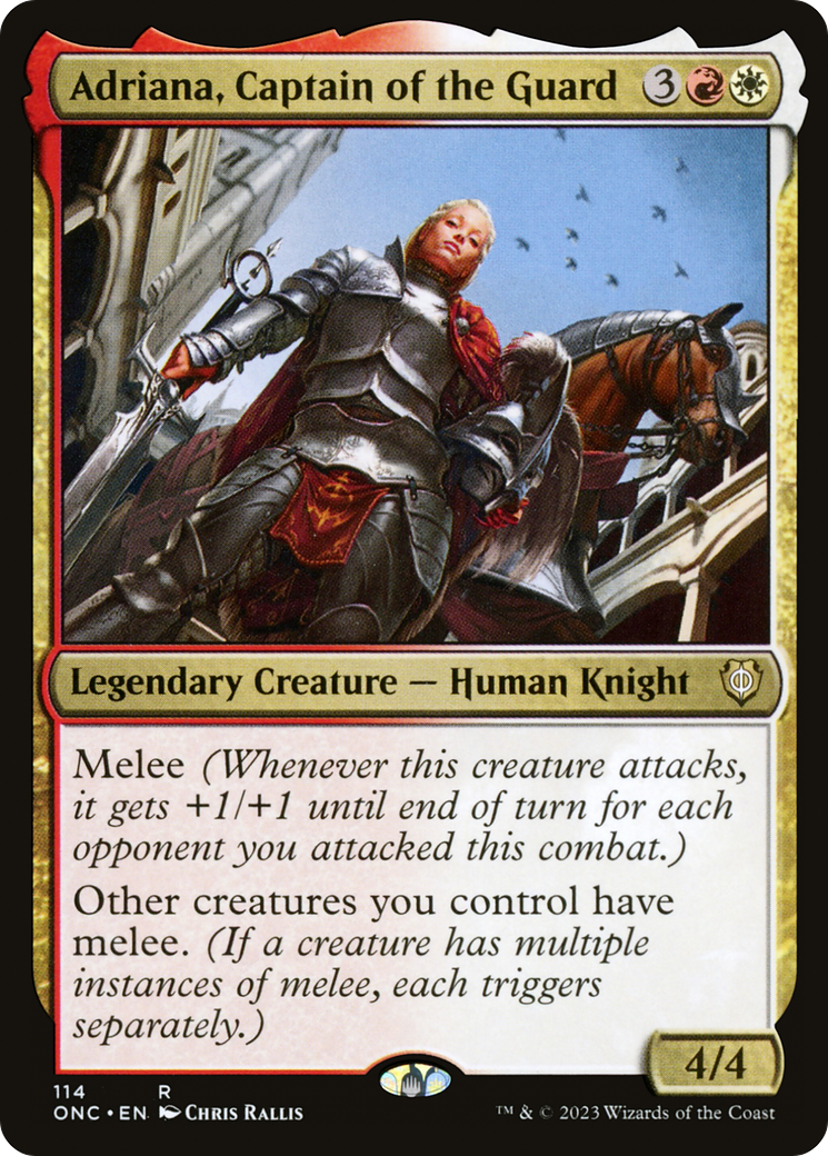 Adriana, Captain of the Guard [Phyrexia: All Will Be One Commander] | PLUS EV GAMES 