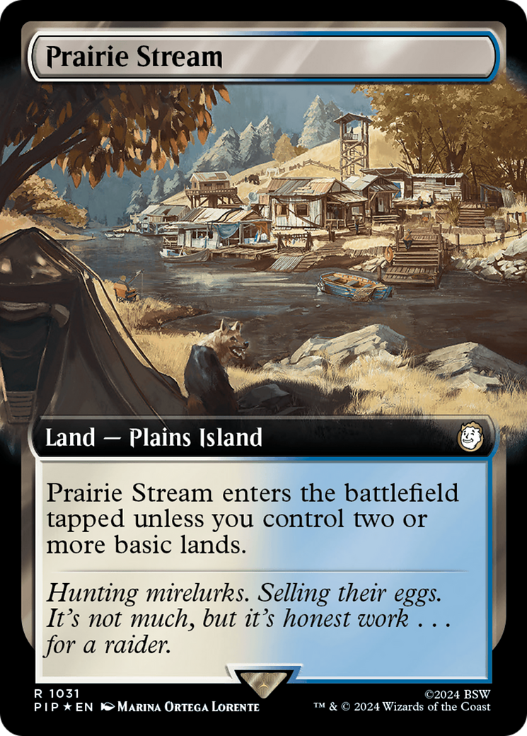 Prairie Stream (Extended Art) (Surge Foil) [Fallout] | PLUS EV GAMES 