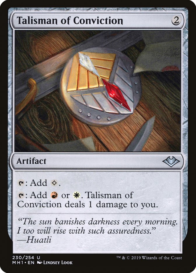 Talisman of Conviction [Modern Horizons] | PLUS EV GAMES 