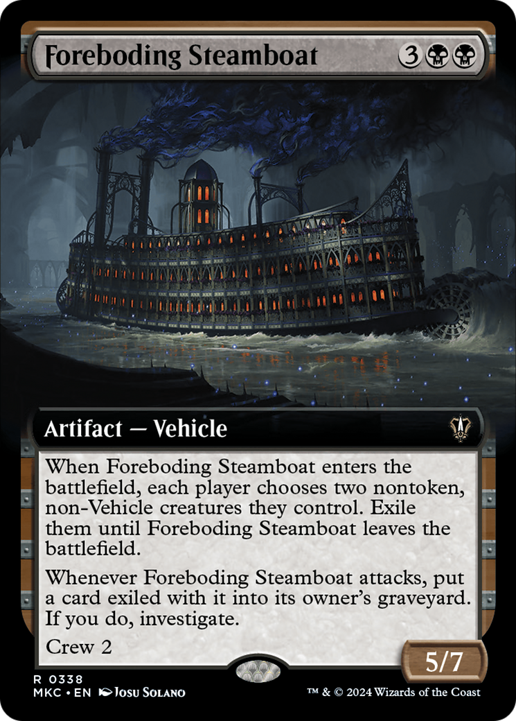 Foreboding Steamboat (Extended Art) [Murders at Karlov Manor Commander] | PLUS EV GAMES 